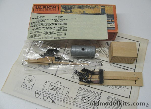 Ulrich HO Work Train Track Cleaner Car HO Scale - Craftsman Kit plastic model kit